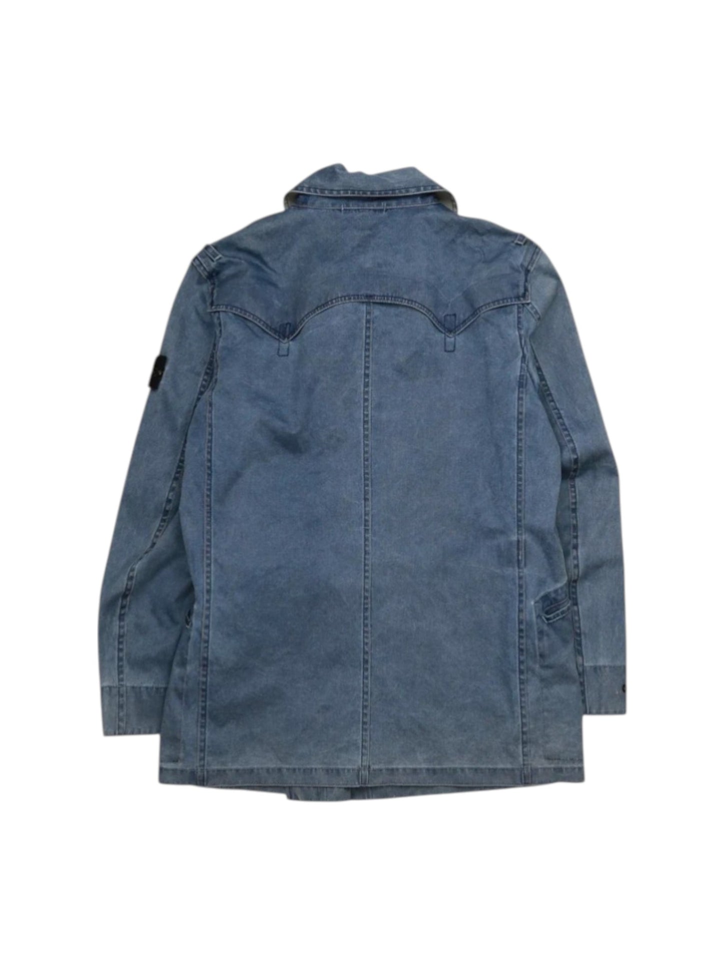 Stone Island Cotton Double Breasted Trench Jacket