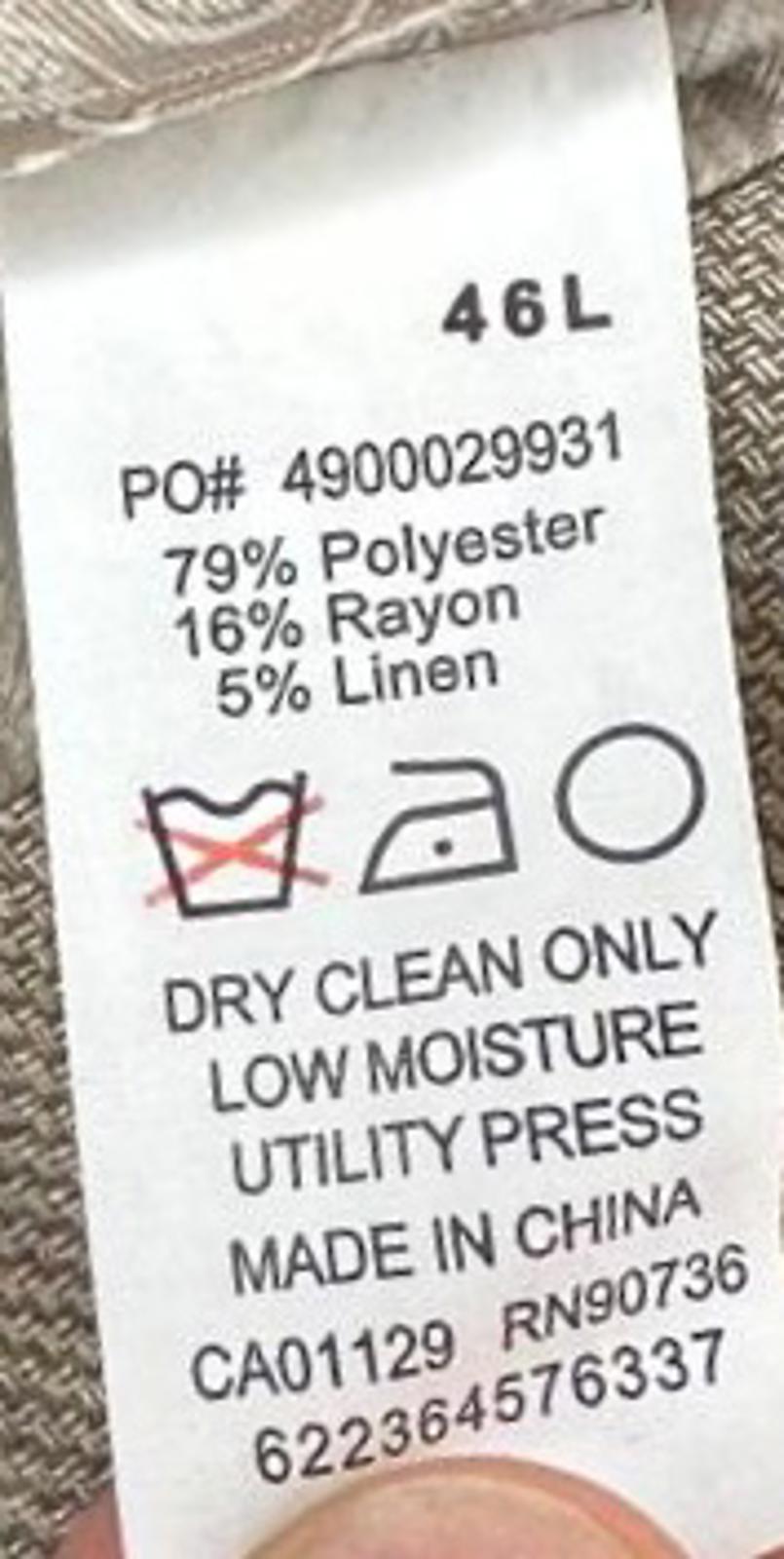 Chaps Beige Blazer Jacket Size 46L Classic Style