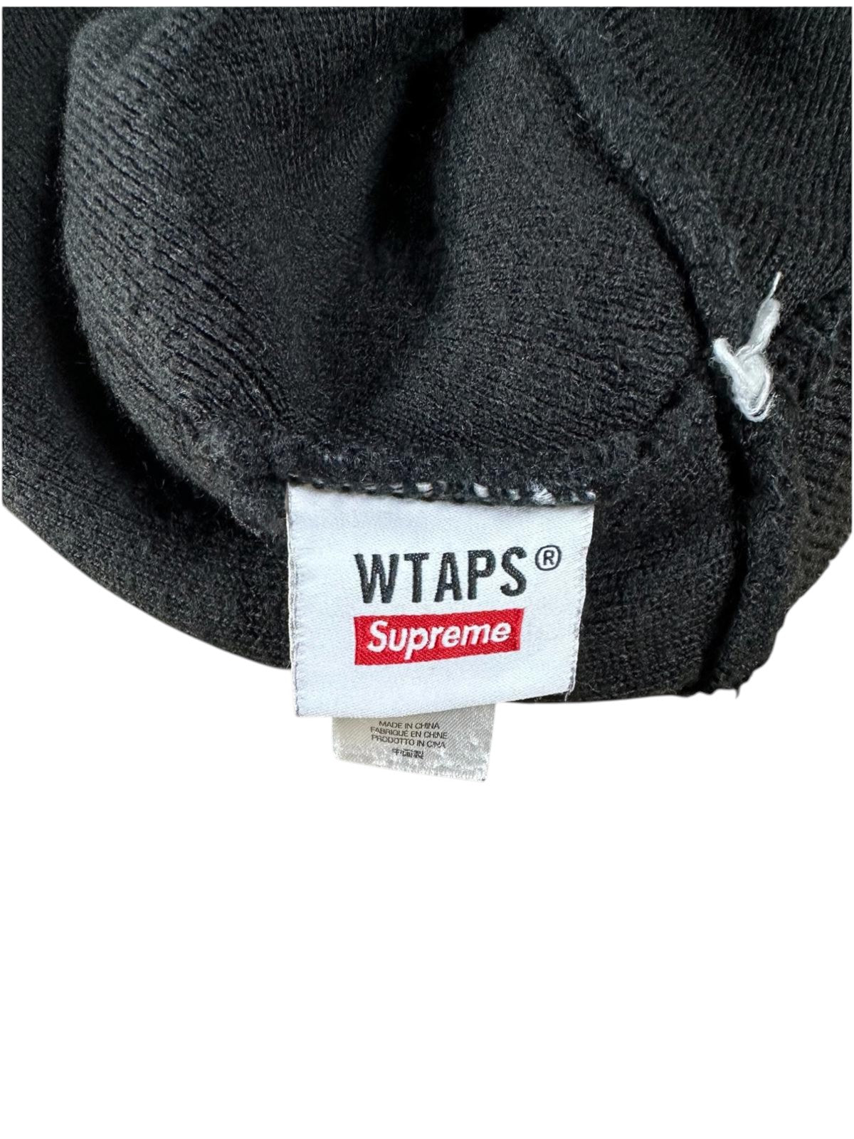 Supreme x WTAPS FW21 Collab Beanie – Black | Pom Pom