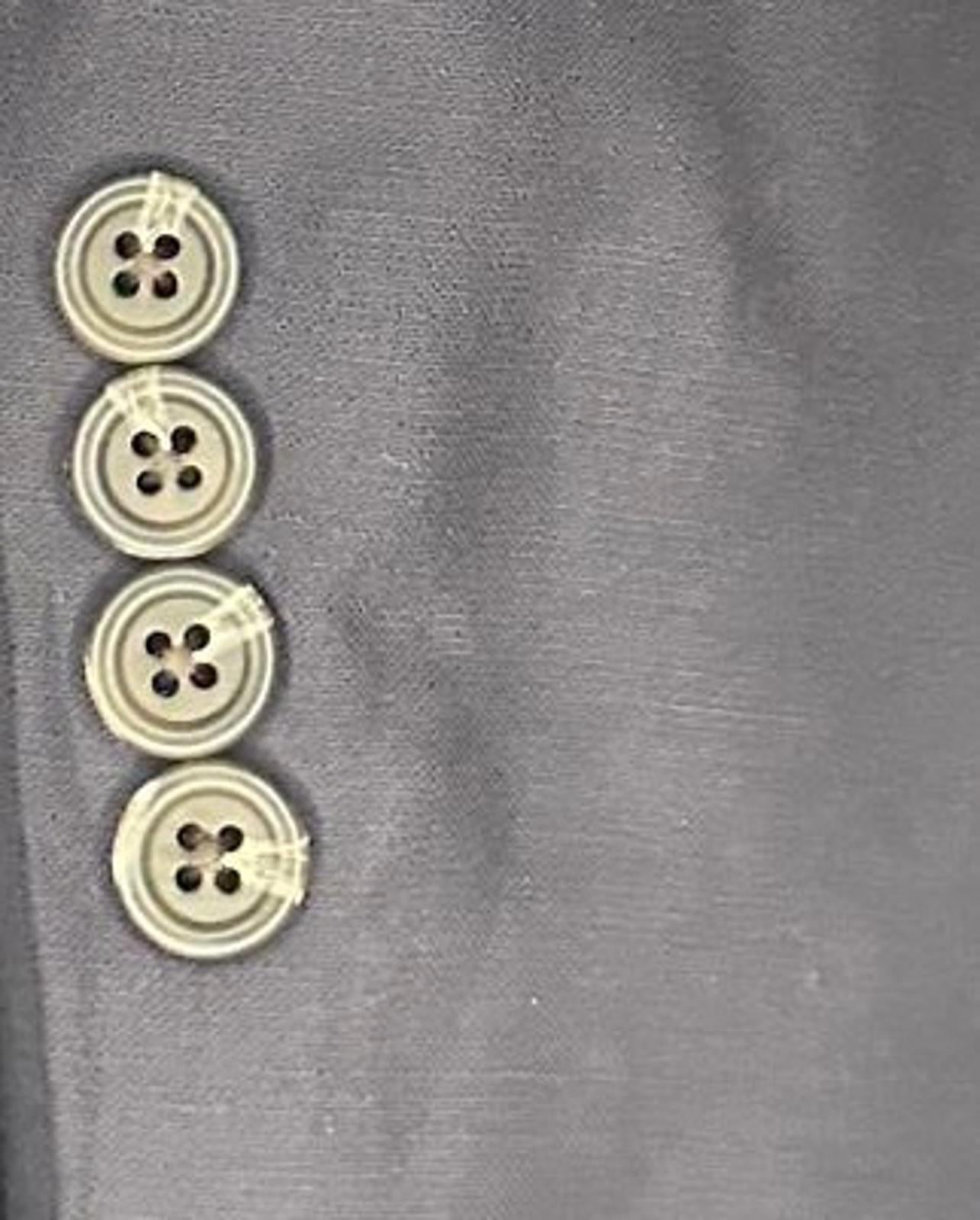 Classic Dark Grey Wool Blend Blazer Size 42L