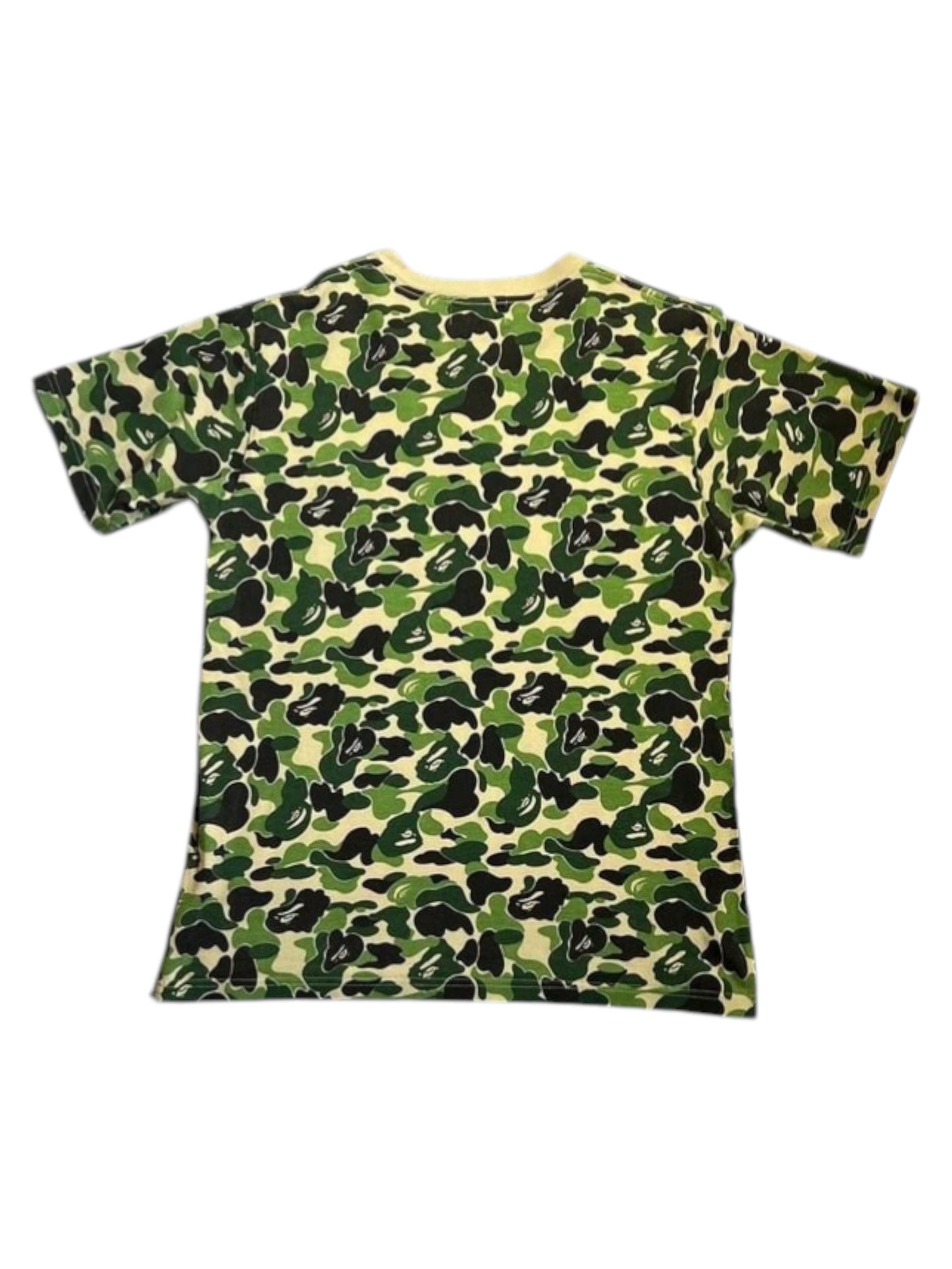 Bape Green Camo College Logo Tee