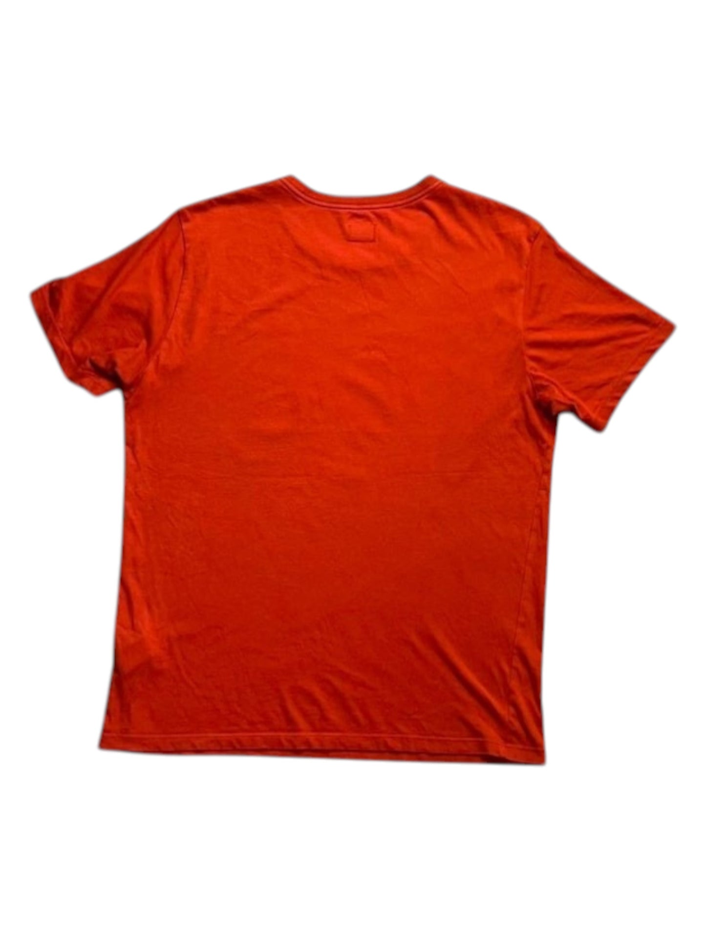 CP Company Orange Triple Diamond Logo Tee