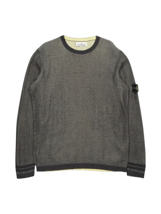 Stone Island Two Tone Waffle Knit Jumper