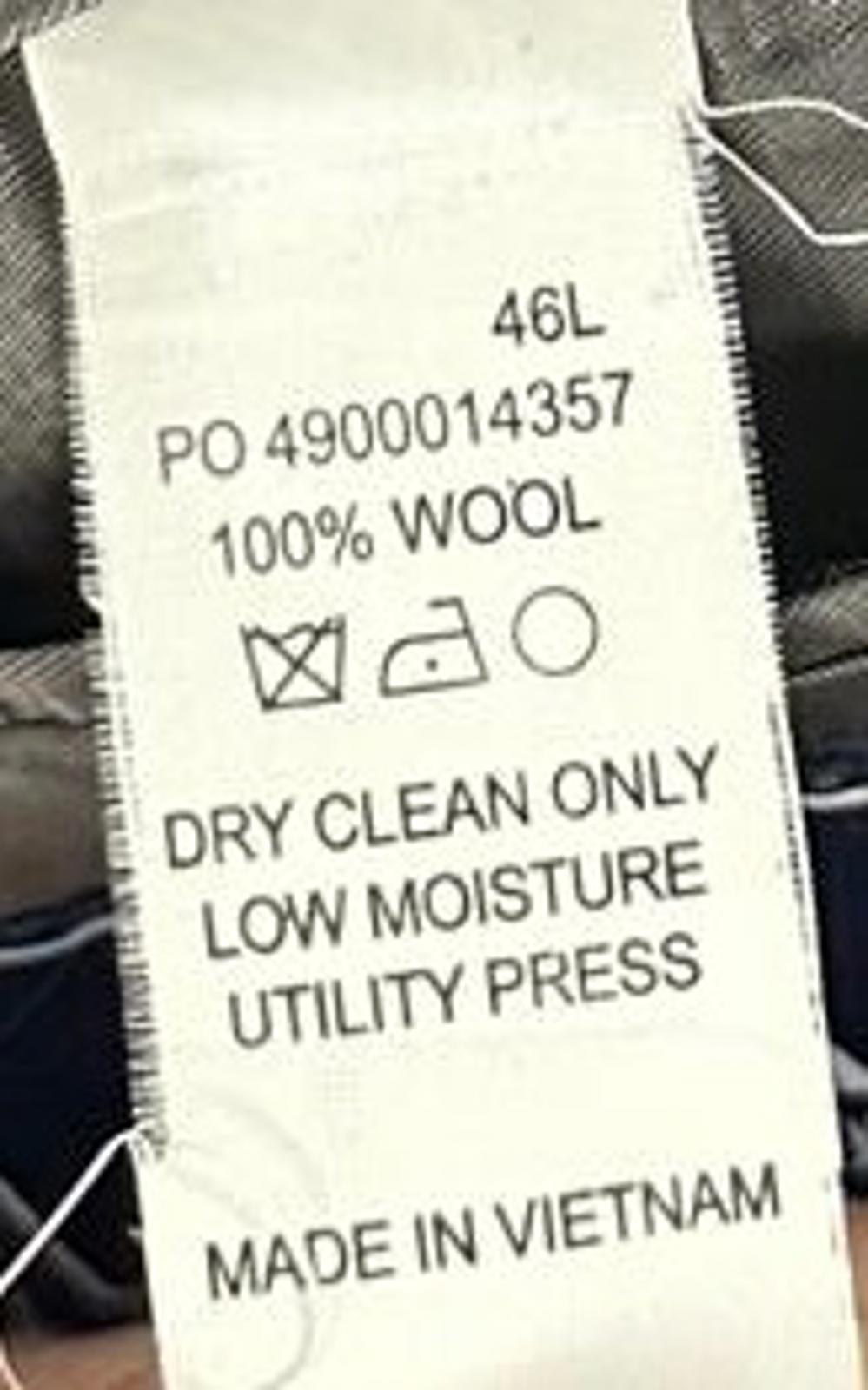 Chaps Mens Wool Blazer Size 46L Grey Classic Style