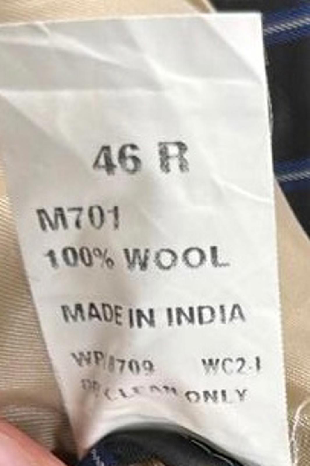 Nautica Men's Blazer Suit Jacket 46R Beige Wool Blend