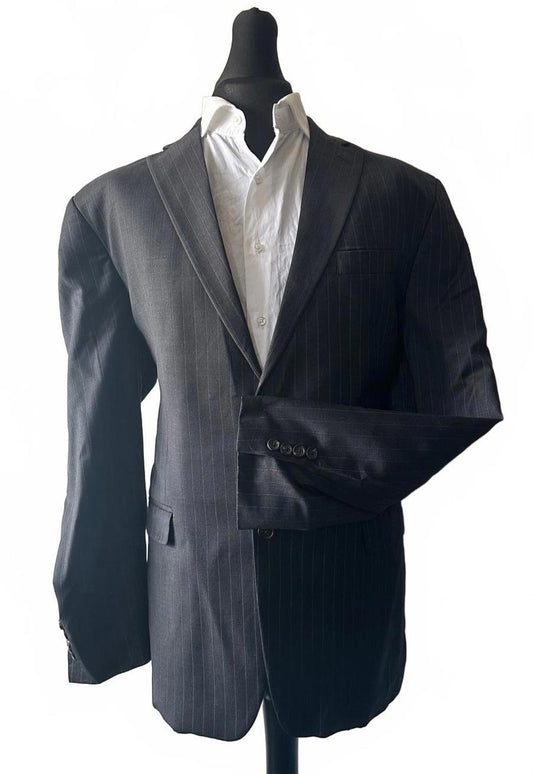 Black Pinstripe Blazer - Size 46L