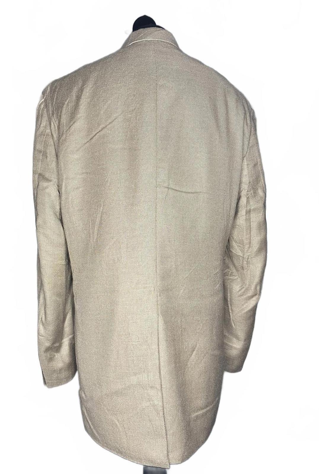 Chaps Beige Blazer Jacket Size 46L Classic Style