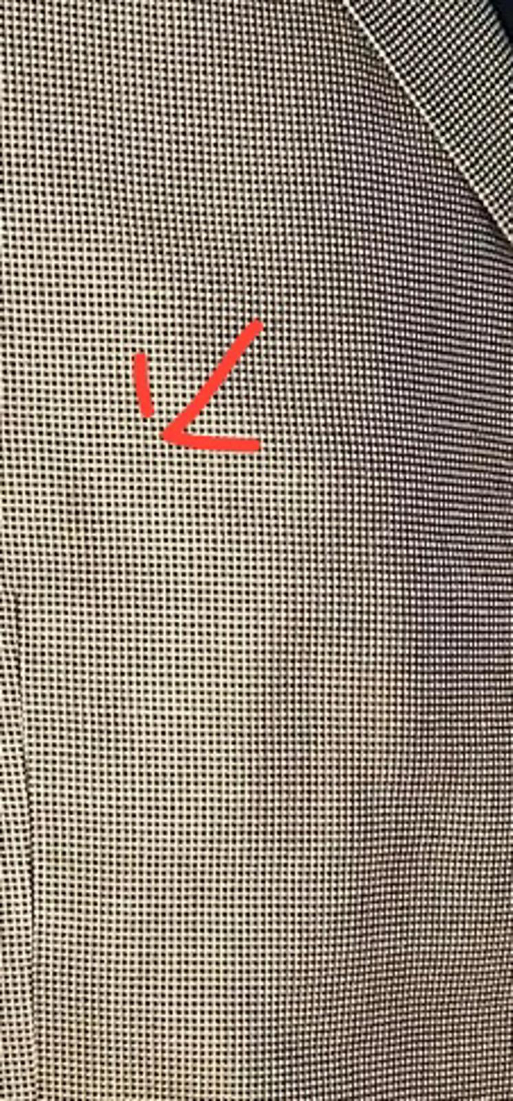 Chaps Men's Blazer Jacket Beige Check Size 52R