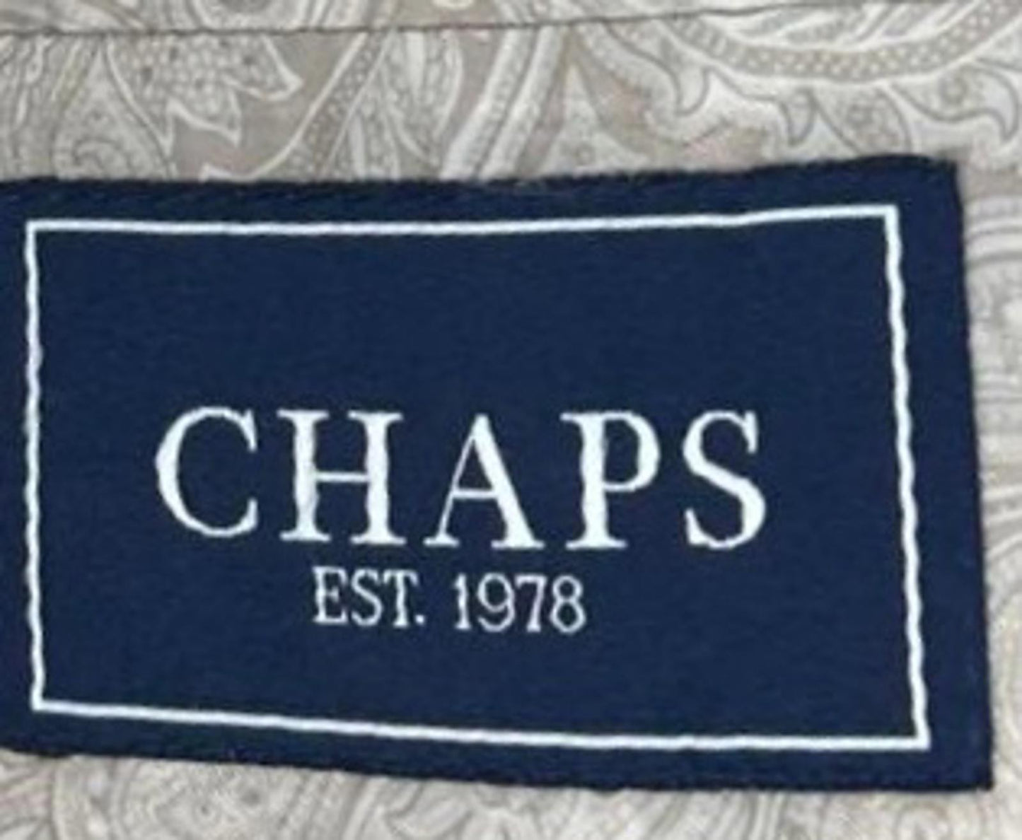 Chaps Beige Blazer Jacket Size 46L Classic Style