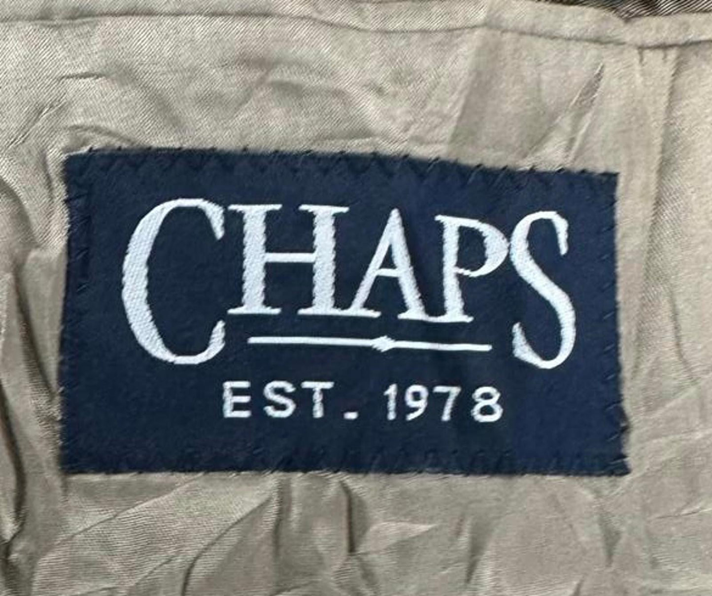 Chaps Men's Tan Suede Blazer Jacket Size 42R