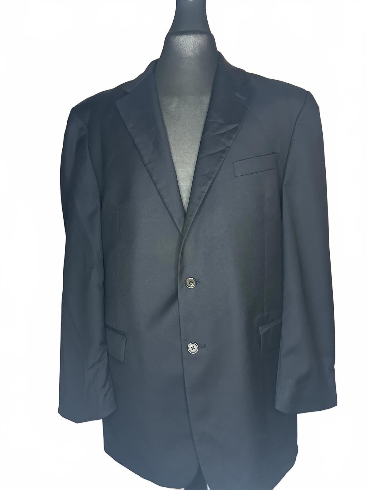 Classic Black Menswear Blazer Size 42L