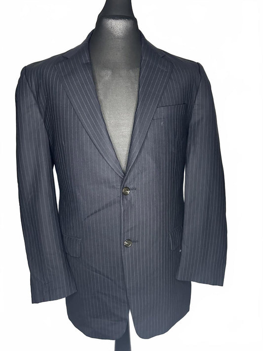 Ralph Lauren Men's Navy Pinstripe Blazer Size 41L