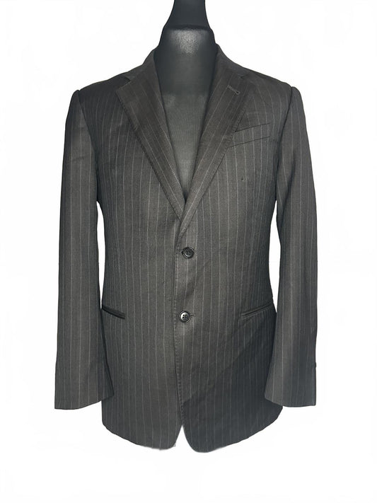 Armani Collezioni Men's Pinstripe Blazer Suit Jacket