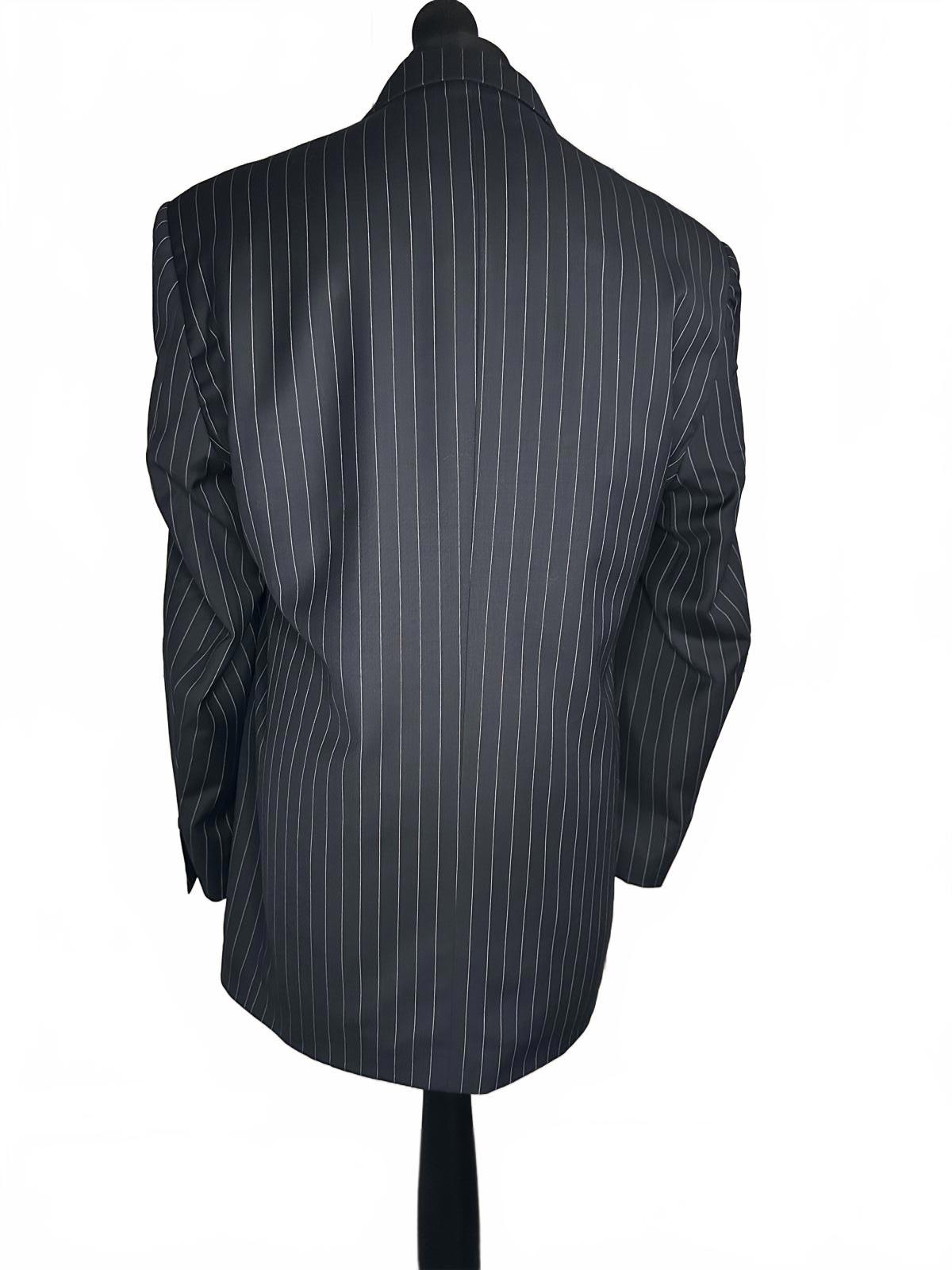 Nautica Men's Black Pinstripe Blazer Size 42R