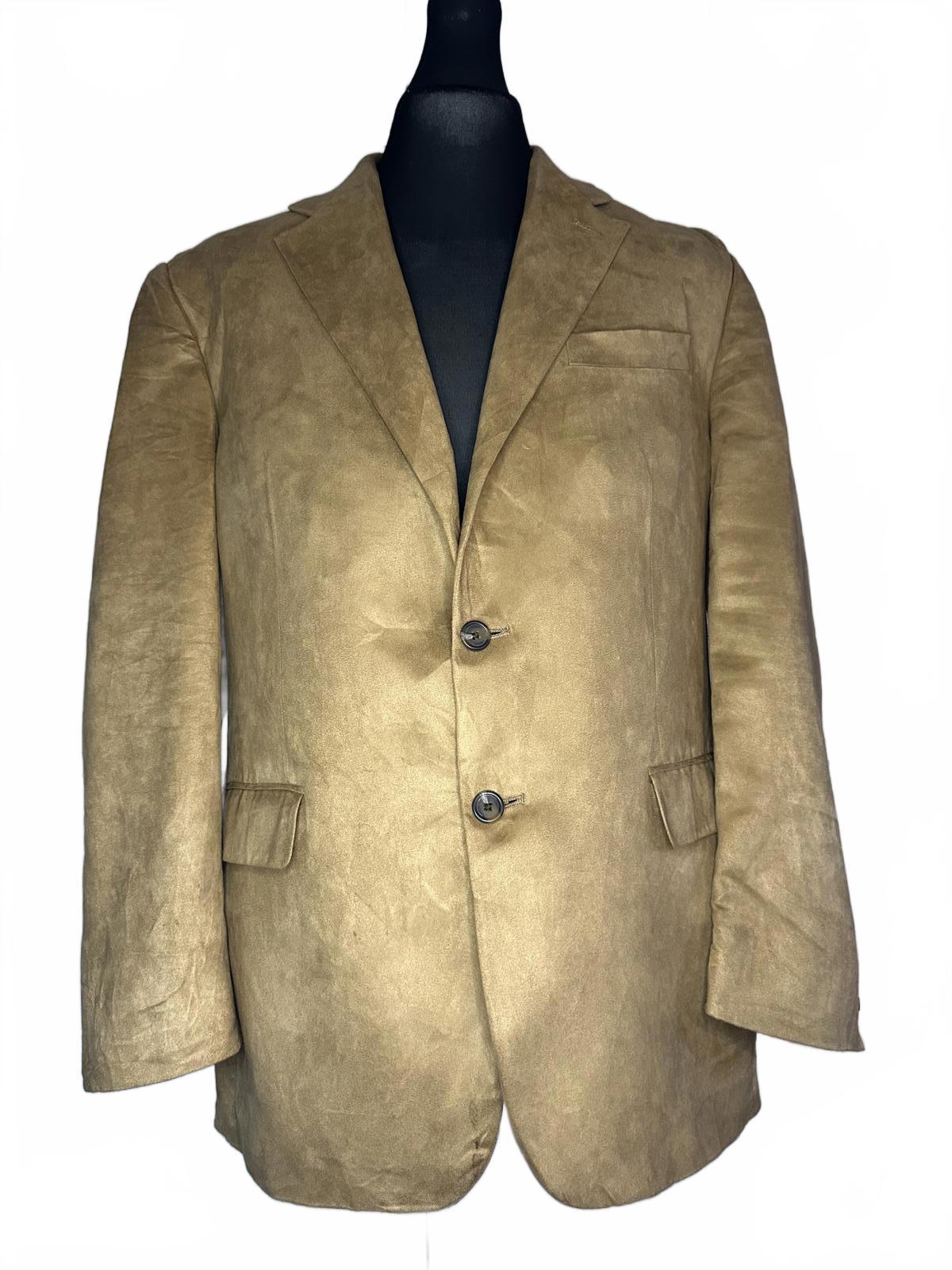 Chaps Men's Tan Suede Blazer Jacket Size 42R