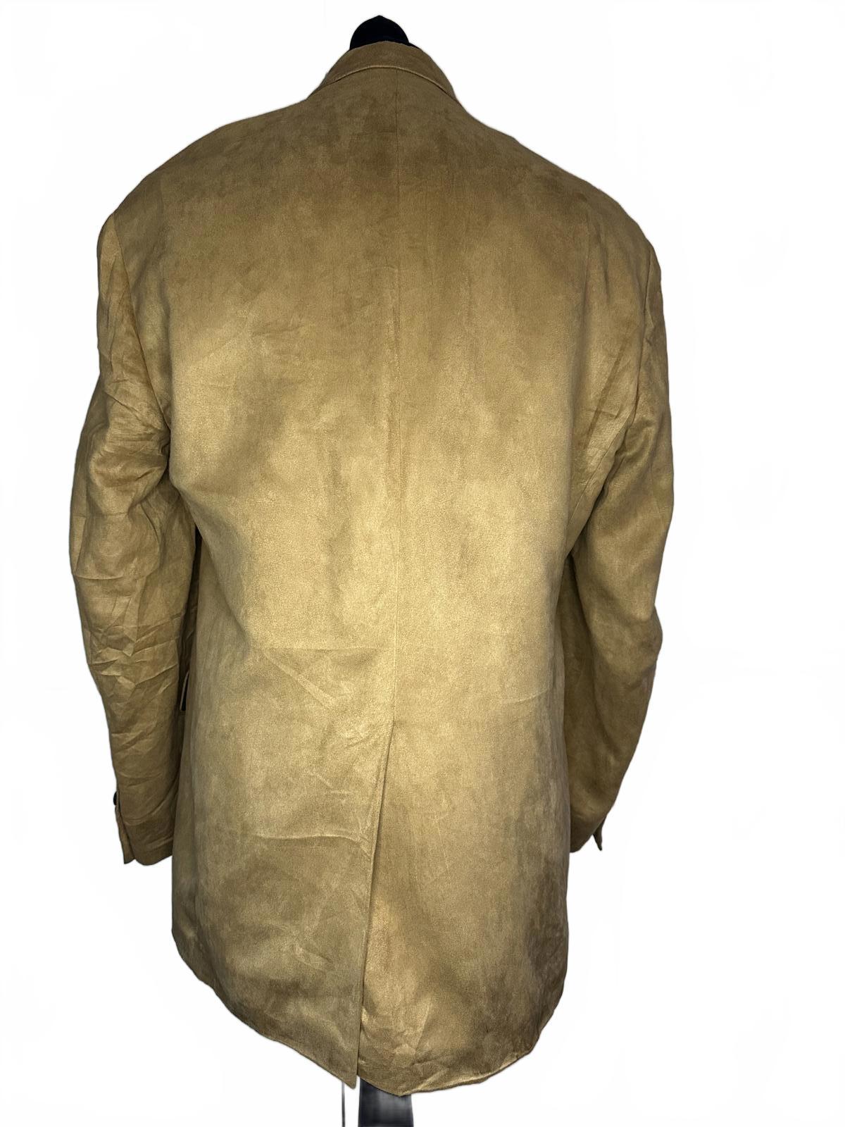 Chaps Men's Tan Suede Blazer Jacket Size 42R
