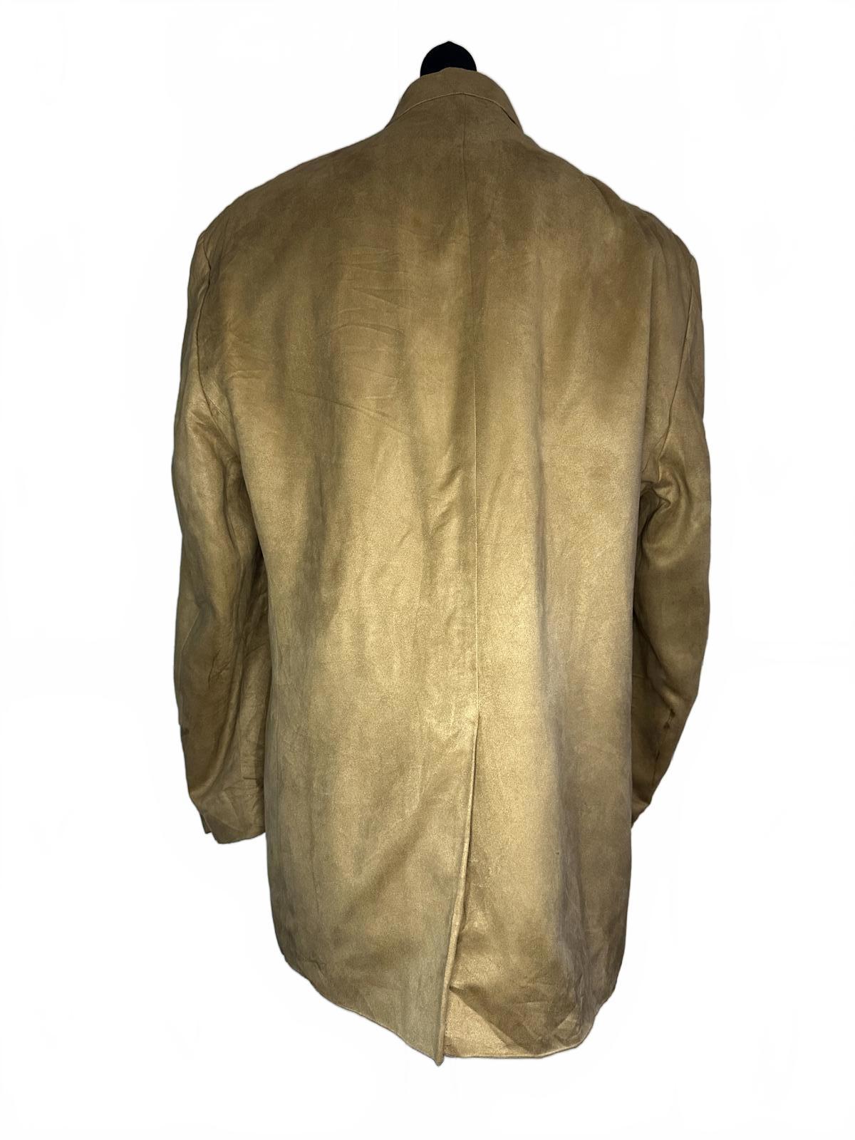 Chaps Men's Tan Suede Blazer Jacket Size 46R