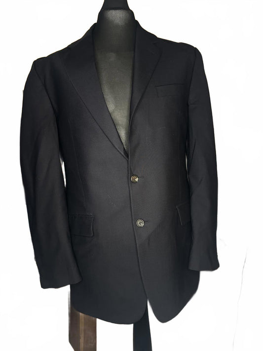 Classic Dark Grey Wool Blend Blazer Size 42L