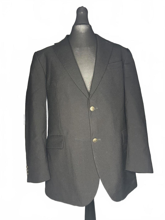 Black Men's Coat Size 44L Classic Style