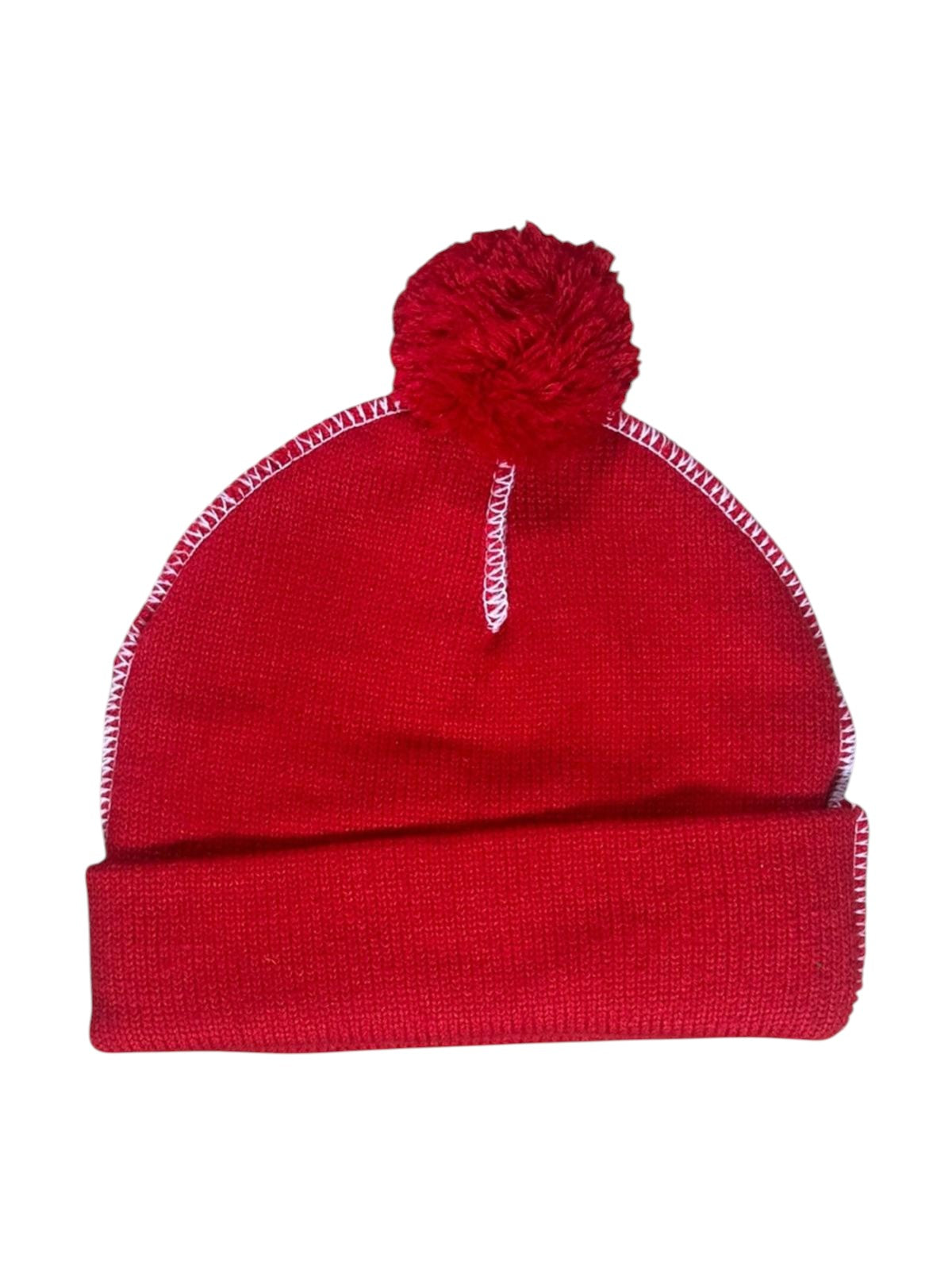 Supreme Red Pom Pom Beanie Hat