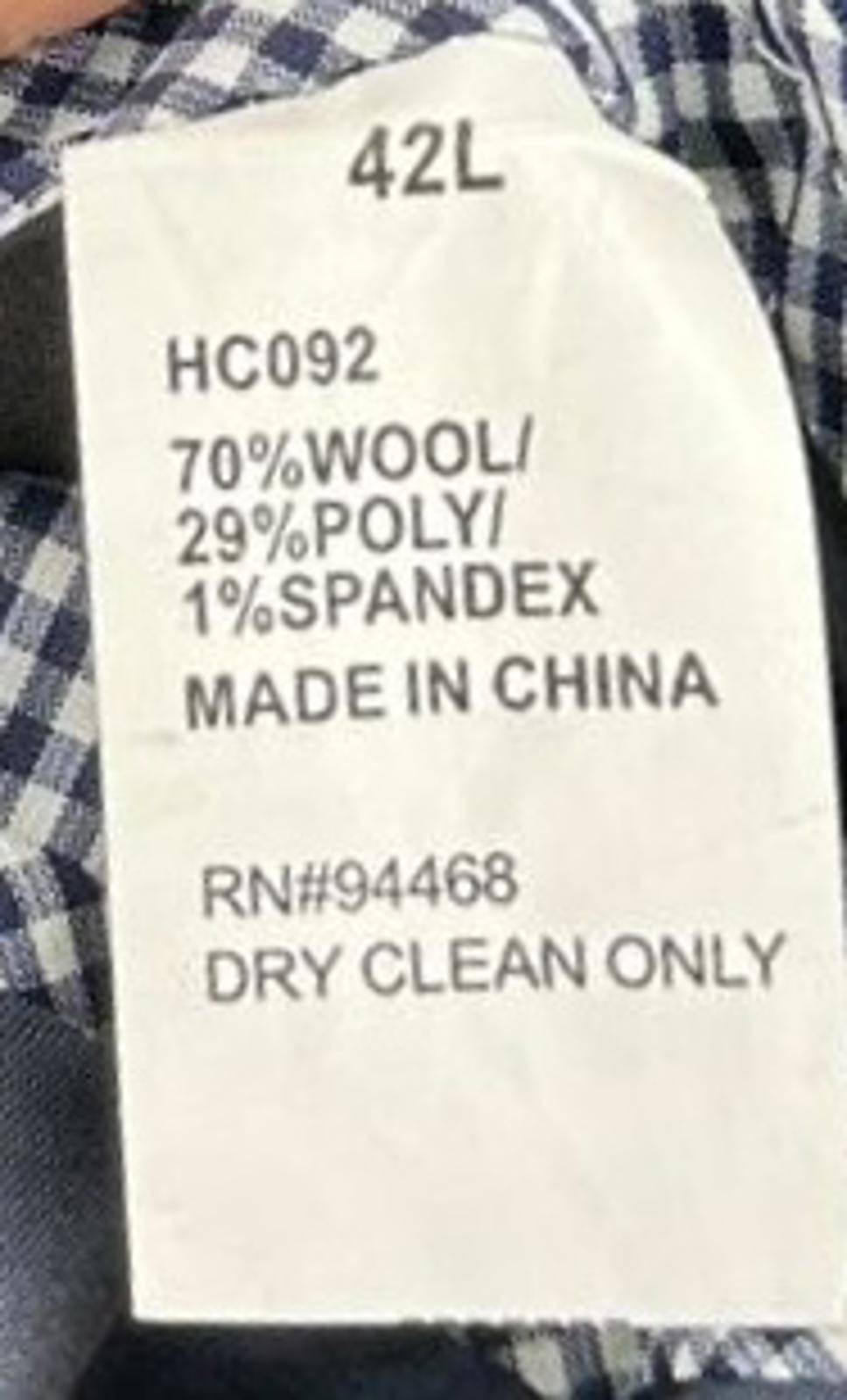 Classic Navy Blazer Suit Jacket Size 42L