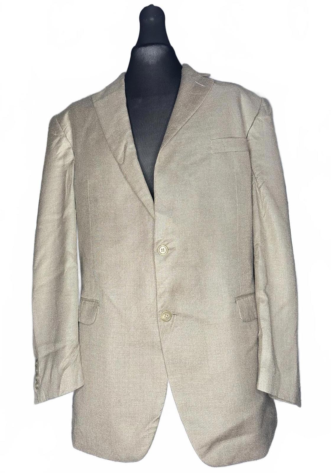 Chaps Beige Blazer Jacket Size 46L Classic Style