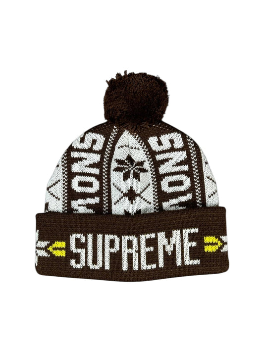 Supreme Snow Beanie Brown FW23