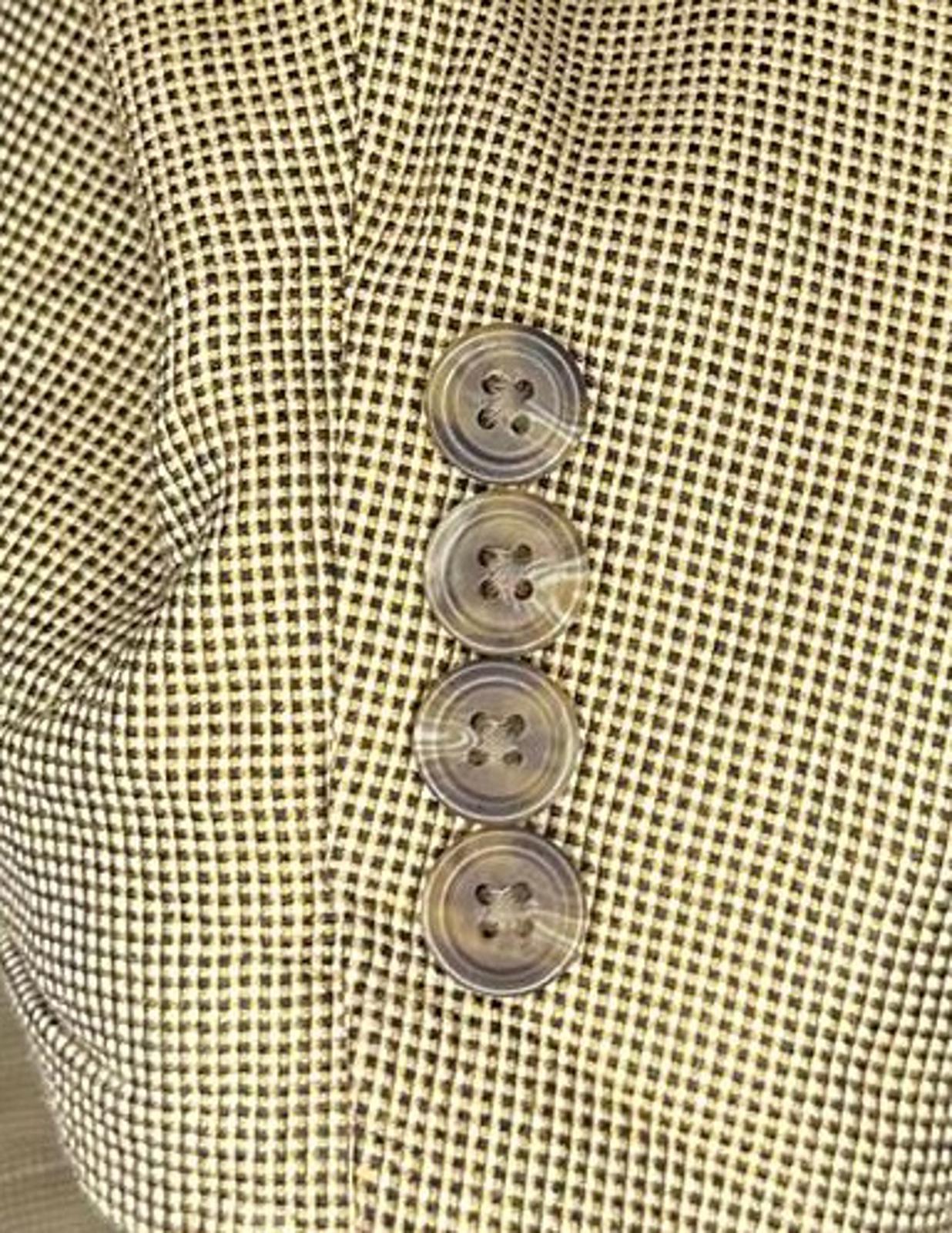 Chaps Men's Blazer Jacket Beige Check Size 52R