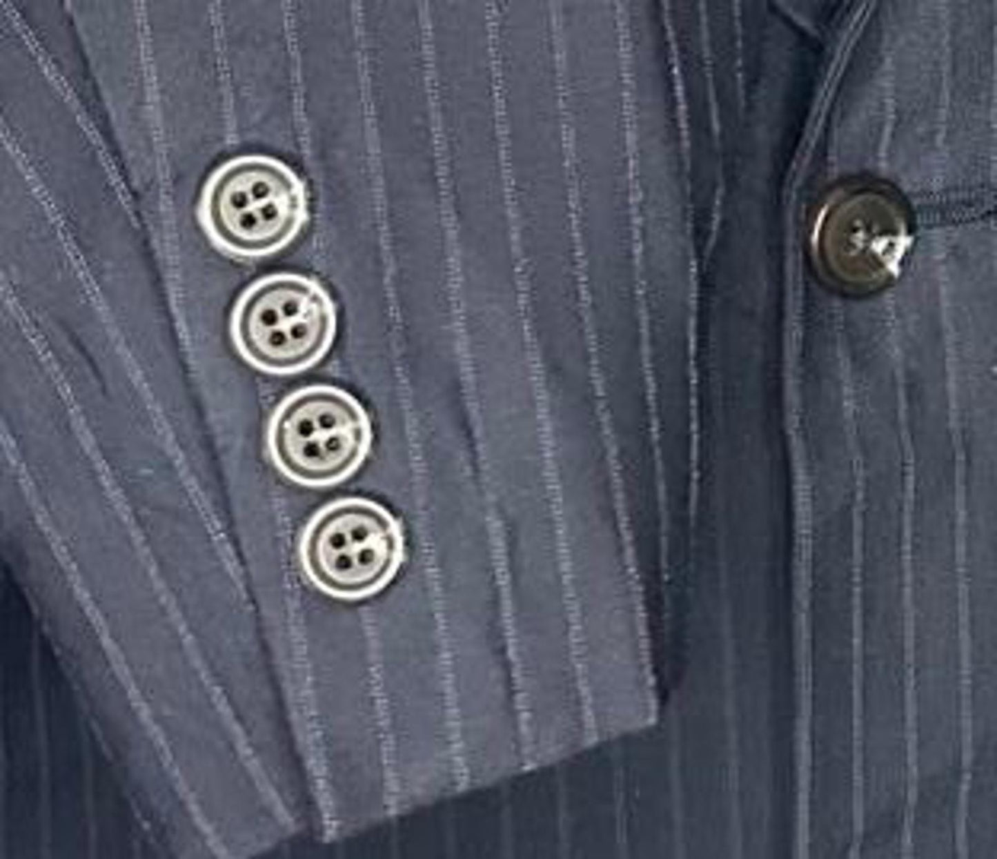 Ralph Lauren Men's Navy Pinstripe Blazer Size 41L