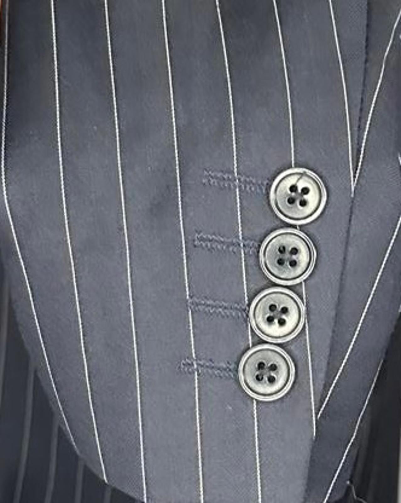 Nautica Men's Black Pinstripe Blazer Size 42R