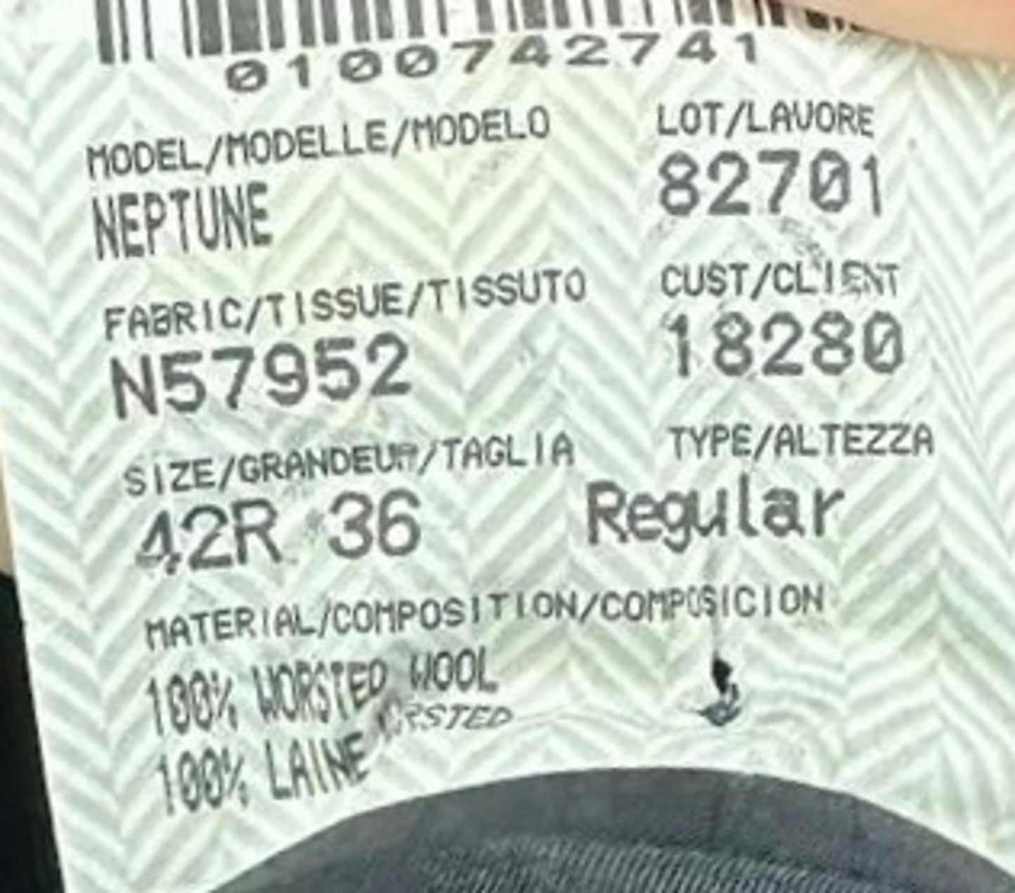 Nautica Men's Black Pinstripe Blazer Size 42R