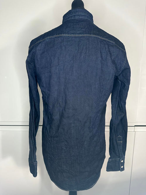 Dsquared2 Denim Shirt Dark Blue Designer Button Down Menswear