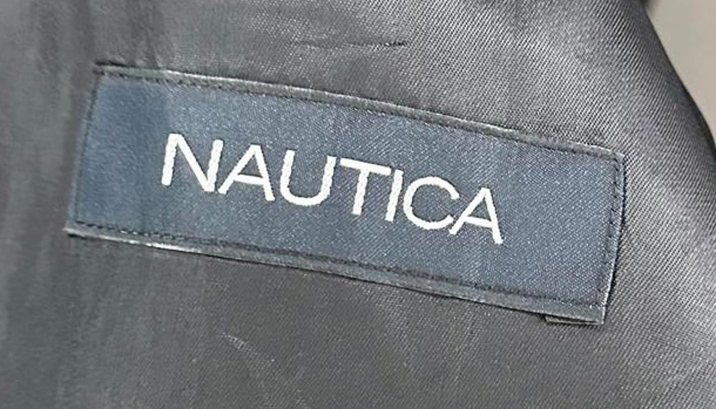 Nautica Men's Black Pinstripe Blazer Size 42R