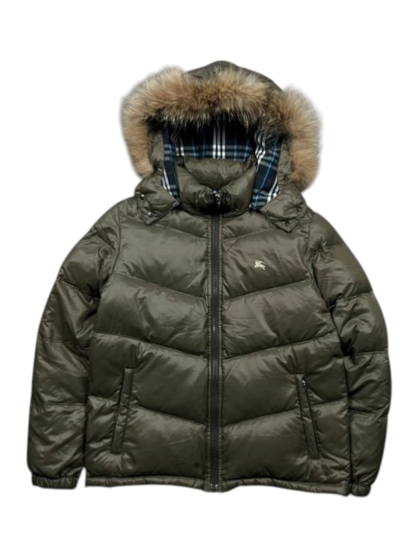 Burberry Blue Label Fur Hood Puffer Jacket M