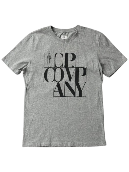 CP Company Grey Graphic Tee